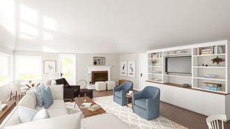 Classic, Coastal Living Room by Havenly Interior Designer Jacqui