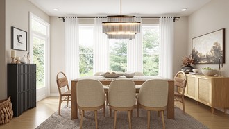 Organic Modern Dining Room by Havenly Interior Designer Shadnaz
