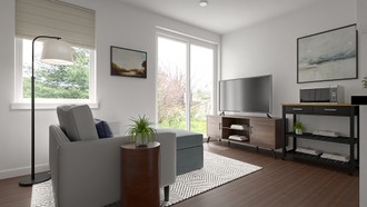 Midcentury Modern, Scandinavian, Midcentury Scandi Living Room by Havenly Interior Designer Tabitha