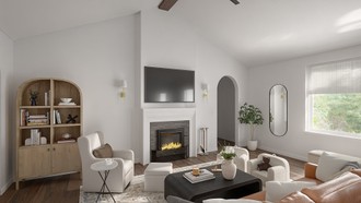 Contemporary Living Room by Havenly Interior Designer Rocío