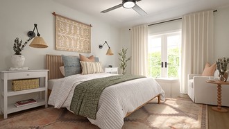 Contemporary, Bohemian, Scandinavian, Organic Modern, California Cool Bedroom by Havenly Interior Designer Emilee