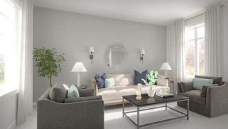 Classic, Transitional Living Room by Havenly Interior Designer Tabitha