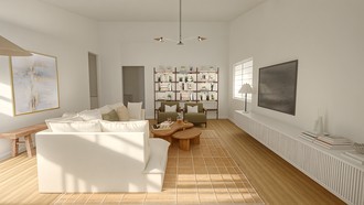 Parisian Modern, Contemporary Luxe Living Room by Havenly Interior Designer Sylvia