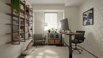 Contemporary, Midcentury Modern Office by Havenly Interior Designer Zehra
