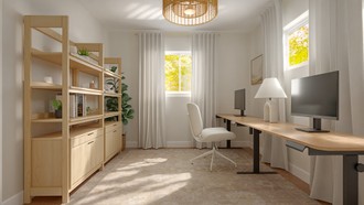 Bohemian Office by Havenly Interior Designer Sarah