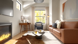 Contemporary, Southwest Inspired Living Room by Havenly Interior Designer Lilia