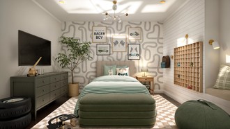 Contemporary Bedroom by Havenly Interior Designer Malena