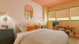 Coastal, Midcentury Modern, Preppy Bedroom by Havenly Interior Designer Mariana