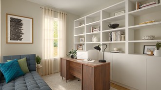 Inspired Modern, Organic Modern Office by Havenly Interior Designer Candida