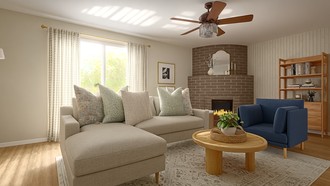 Classic, Transitional Living Room by Havenly Interior Designer Meagan