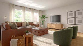 Modern, Scandinavian, Inspired Modern, Contemporary Luxe, Midcentury Scandi, Organic Modern, California Cool Living Room by Havenly Interior Designer Anny