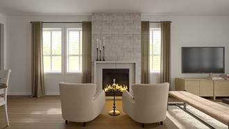 Transitional Living Room by Havenly Interior Designer Martha