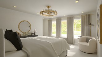 Contemporary, Modern, Glam Bedroom by Havenly Interior Designer Silver