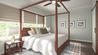 Warm Transitional Bedroom by Havenly Interior Designer Diego