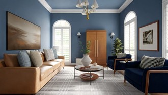 Transitional Reading Room by Havenly Interior Designer Sarah