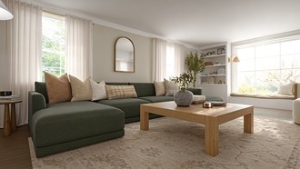 Transitional, Organic Modern, California Cool Living Room by Havenly Interior Designer Emilee