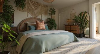 Eclectic Bedroom by Havenly Interior Designer Sophia