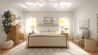 Inspired Modern, Warm Transitional Bedroom by Havenly Interior Designer Montserrat