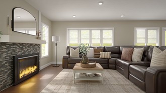 Farmhouse Living Room by Havenly Interior Designer Karina