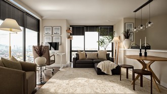 Contemporary Living Room by Havenly Interior Designer Malena