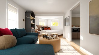 Contemporary Luxe Living Room by Havenly Interior Designer Lilia