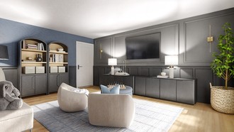 Contemporary, Transitional Playroom by Havenly Interior Designer Lara