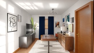 Midcentury Modern, Organic Modern Office by Havenly Interior Designer Courtney