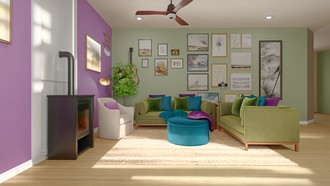 Classic, Eclectic, Bohemian, Transitional Living Room by Havenly Interior Designer Alfredo