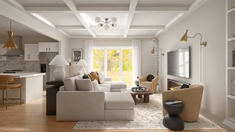 Organic Modern Living Room by Havenly Interior Designer Ivan