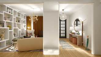 Glam, Global, Inspired Modern Not Sure Yet by Havenly Interior Designer Katerina