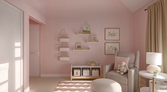 Warm Transitional Nursery by Havenly Interior Designer Alexis