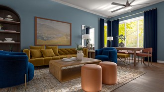 Contemporary Living Room by Havenly Interior Designer Luis