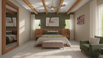 Contemporary, Eclectic, Glam, Transitional Bedroom by Havenly Interior Designer Gabriela