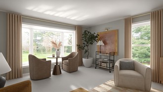 Minimal, Inspired Modern, Organic Modern Living Room by Havenly Interior Designer Brooke