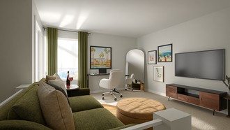 Transitional Living Room by Havenly Interior Designer Elisa