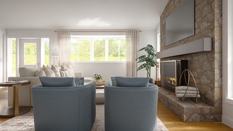 Classic, Traditional, Rustic, Transitional Living Room by Havenly Interior Designer Meagan