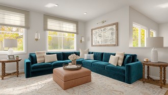 Modern, Modern Cottage, Traditional Charm Living Room by Havenly Interior Designer Emily