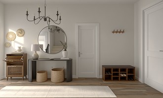 Contemporary, Farmhouse, Rustic Entryway by Havenly Interior Designer Blanca