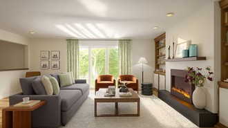 Transitional, Midcentury Modern, Organic Modern Living Room by Havenly Interior Designer Camila