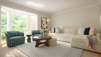 Transitional, Traditional Charm Living Room by Havenly Interior Designer Camila