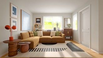 Transitional, Midcentury Modern, Organic Modern Living Room by Havenly Interior Designer Paula