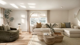 Transitional Living Room by Havenly Interior Designer Malena