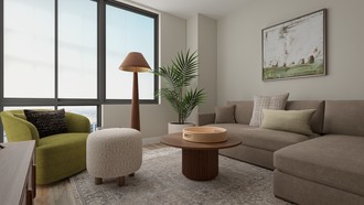 Contemporary, Classic, Eclectic Living Room by Havenly Interior Designer Gabriela