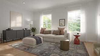 Transitional Living Room by Havenly Interior Designer Sebastian