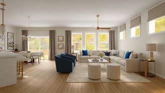 Modern, Classic, Glam Living Room by Havenly Interior Designer Emeline