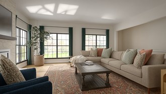 Traditional Charm Living Room by Havenly Interior Designer Ariel