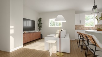 Contemporary, Transitional Living Room by Havenly Interior Designer Morgan