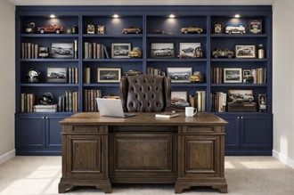 Contemporary, Classic, Library Office by Havenly Interior Designer Angie