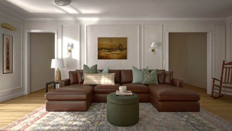 Traditional, Transitional, Vintage, Warm Transitional, Traditional Charm Living Room by Havenly Interior Designer Agustina