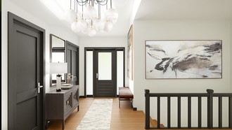 Modern, Glam, Contemporary Luxe Entryway by Havenly Interior Designer Katerina